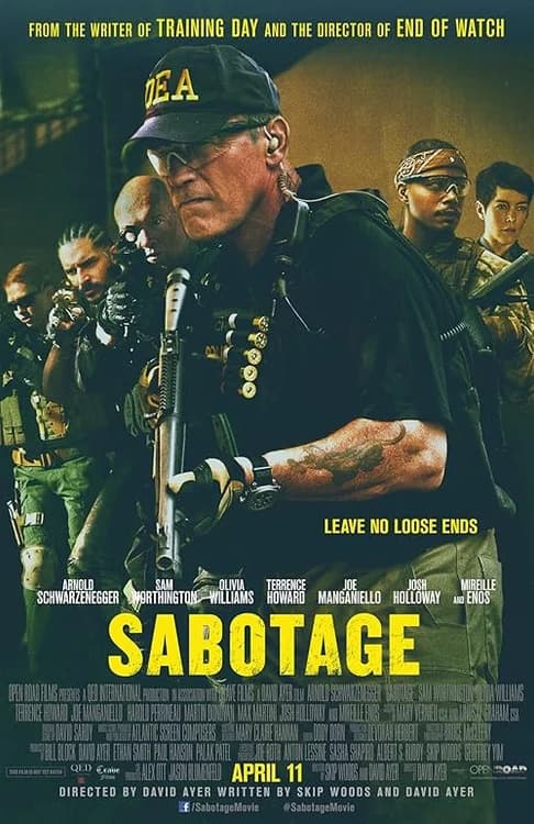 Sabotage film posteri